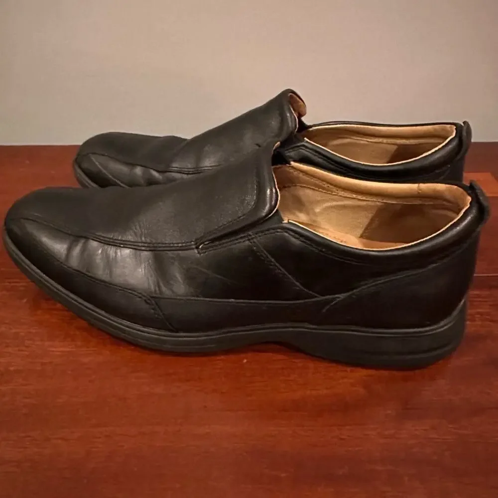 Cole Haan Elton Bike Toe Loafer Black Mens Size 12 M C13160 Leather Slip On